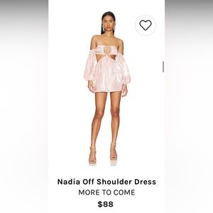 Revolve NWT Nadia Off Shoulder Dress